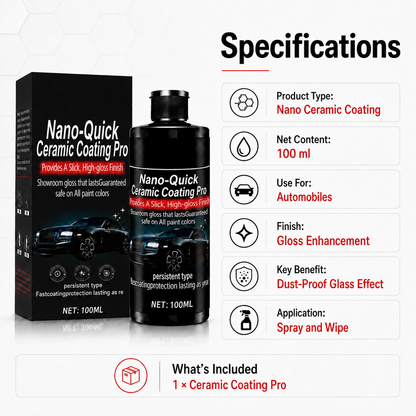 ✨ Ceramic Shield Pro – Dust-Proof Glass Coating