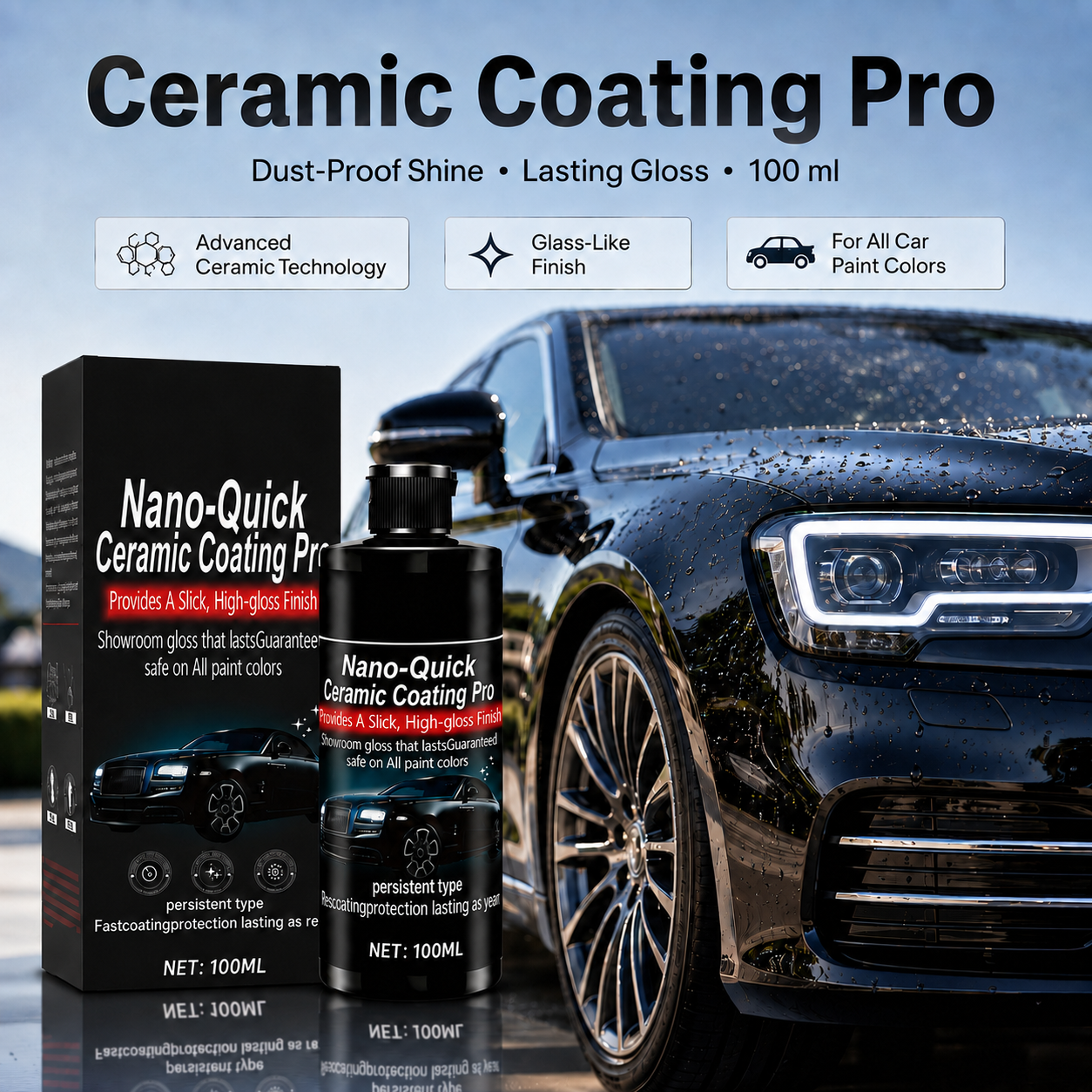✨ Ceramic Shield Pro – Dust-Proof Glass Coating