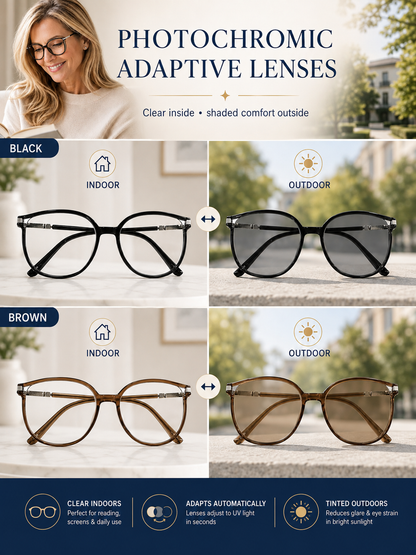 🔥 Limited Time Reading Glasses 🤓💙💙 Stylish photochromic anti-blue light reading glasses