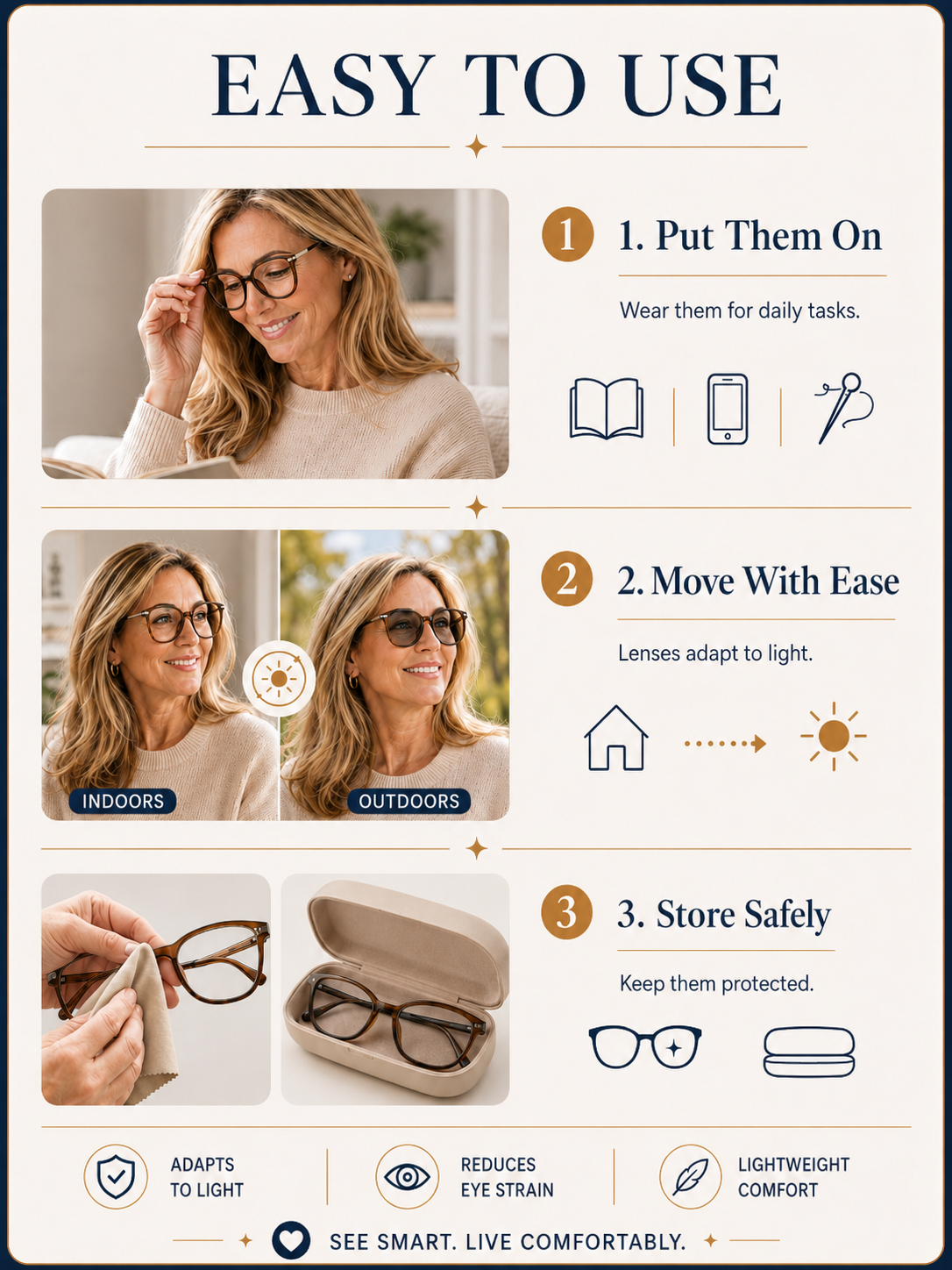 🔥 Limited Time Reading Glasses 🤓💙💙 Stylish photochromic anti-blue light reading glasses