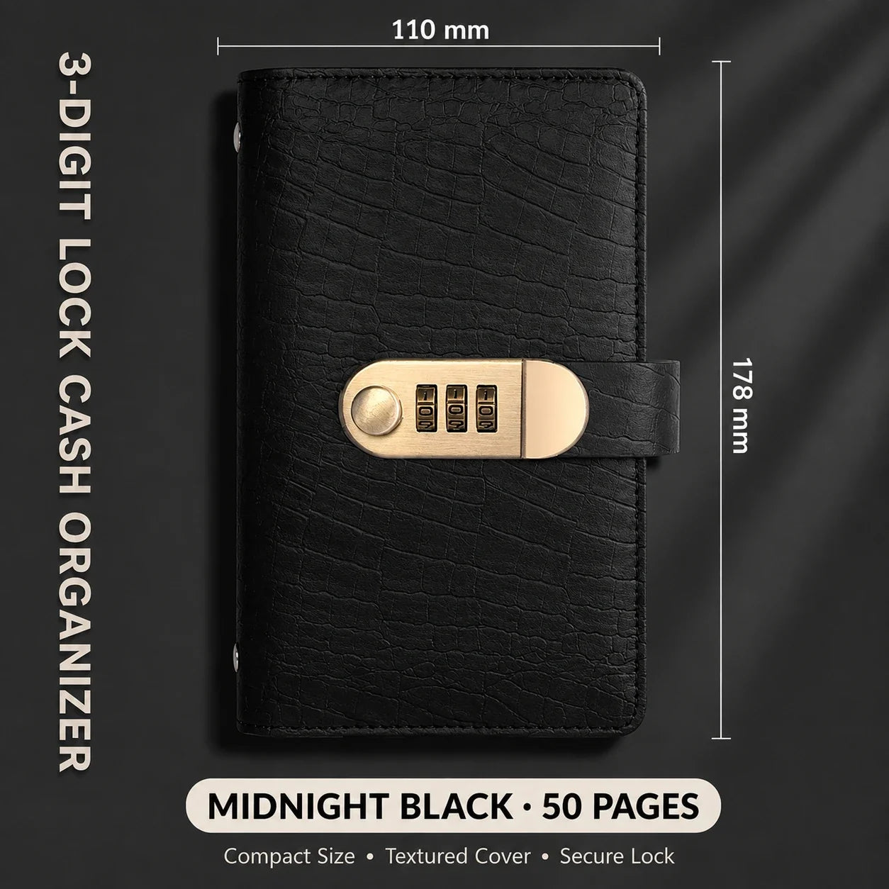 Locking Banknote Collection Booklet | Holds 100 Bills