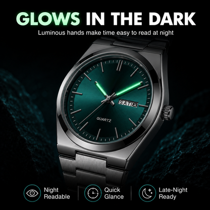 ⌚ Steel Quartz Watch – Casual Business, Party & Daily Wear