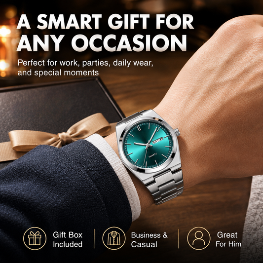 ⌚ Steel Quartz Watch – Casual Business, Party & Daily Wear