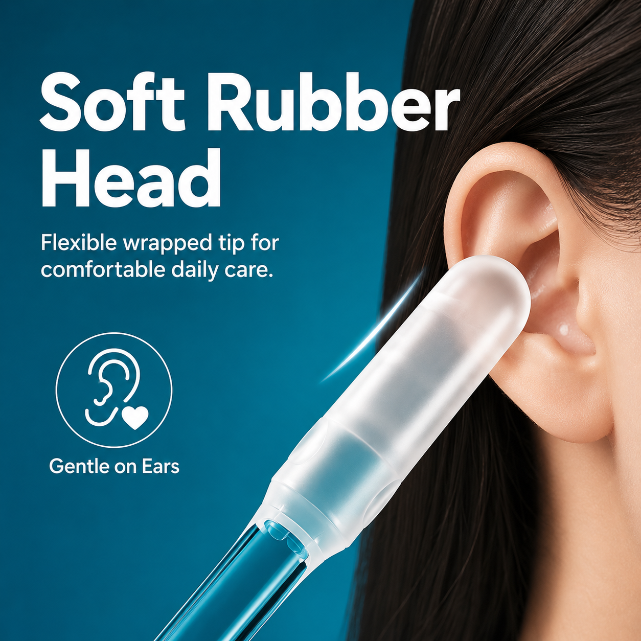 🌀 Sticky Ear Cleaning Stick – Reusable Adhesive Picks, Gentle Soft Removal Tool with Dust Cover (24 PCS)