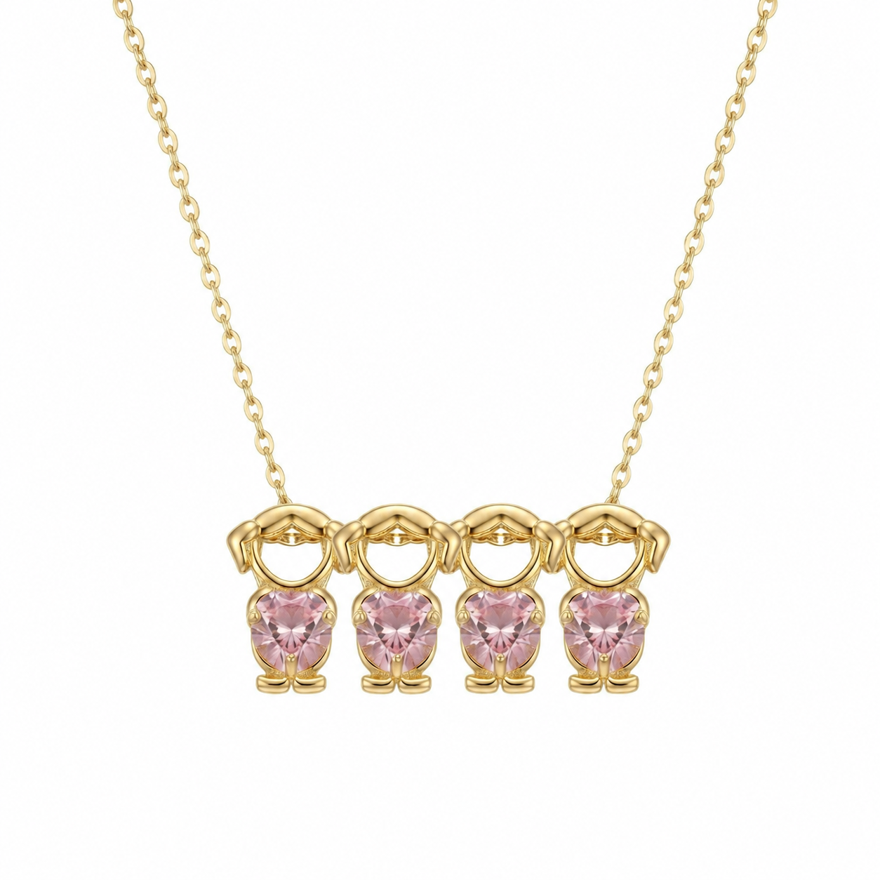 👩‍👧‍👦 Mom and Children Necklace – Meaningful Jewelry for Family Bonding 🌸