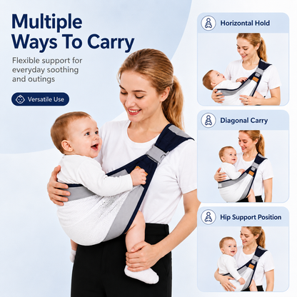 🌬️Adjustable One-Shoulder Strap – Breathable mesh hip belt, unisex fit.