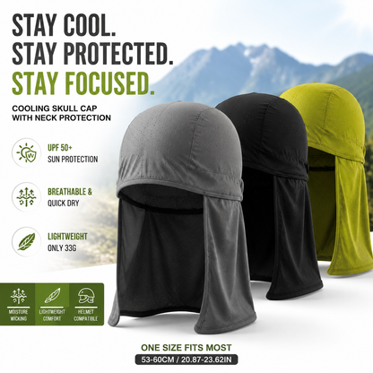 3-pack Cooling Skull Cap Elastic Hard Hat