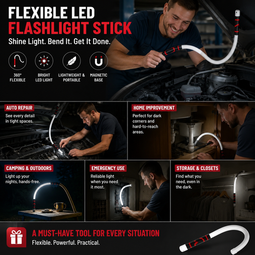 💡 Flexible LED Flashlight Stick
