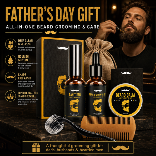 🎁 The Ultimate Beard Growth & Grooming Kit