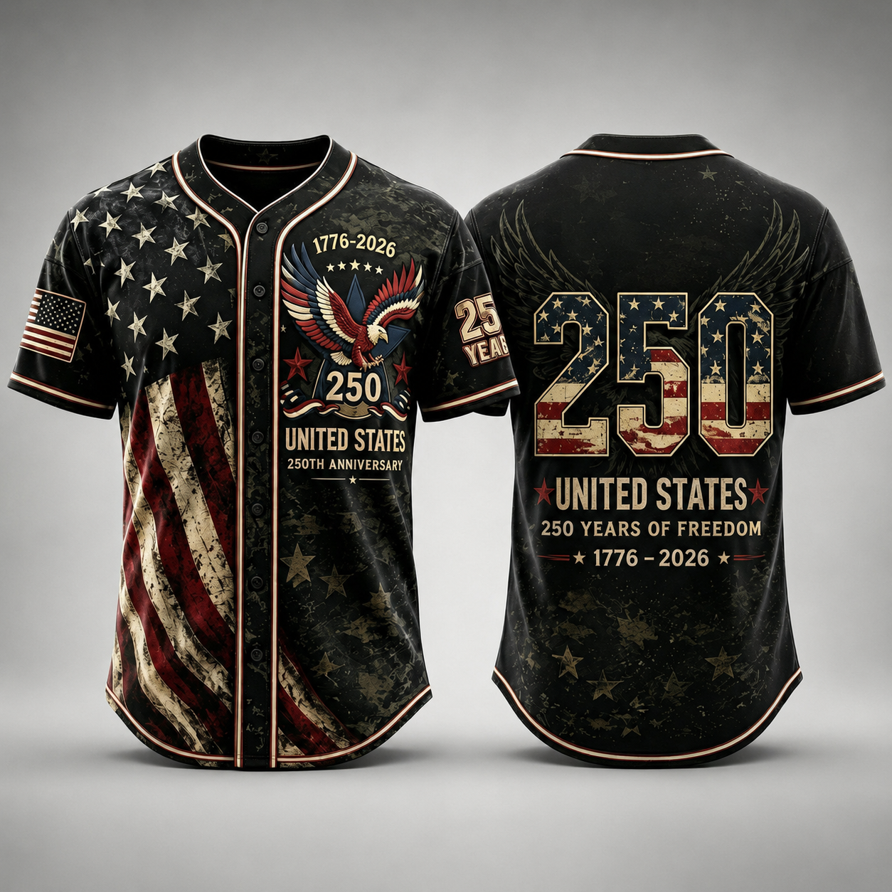 🚀 Men's USA 250th Anniversary Baseball Jersey