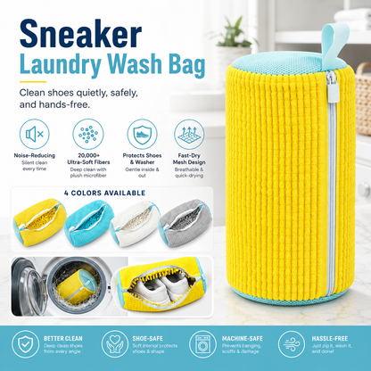 Shoe washing bag