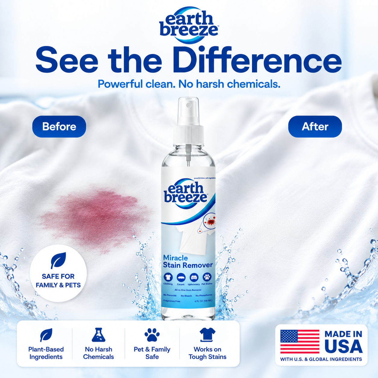 Earth Breeze Miracle Stain Remover Spray