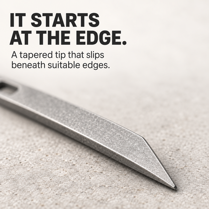 🔑 Tiny Crowbar Keyring – Compact Pry Tool for Everyday Opening & Lifting