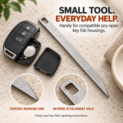 🔑 Tiny Crowbar Keyring – Compact Pry Tool for Everyday Opening & Lifting