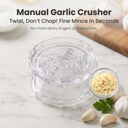 Manual Garlic Twister & Masher, Multi-Functional Mincer & Grinder