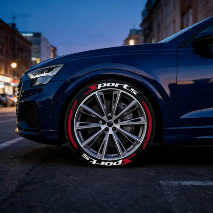 🔥 8PCS 3D Tire Lettering Stickers – Thickened Wheel Sidewall Decals for Cars & Motorcycles
