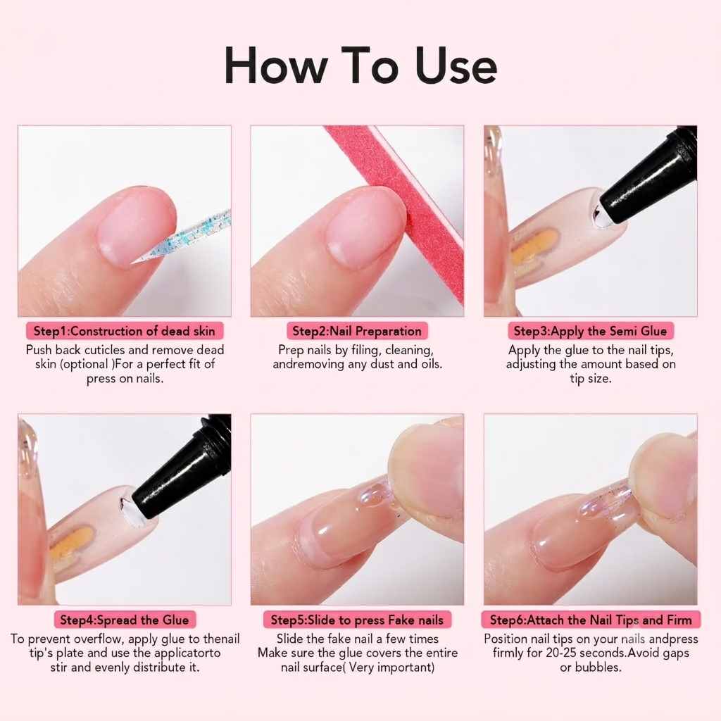 ⚡ HOT SALE | Quick-Dry Nail Glue Gel Kit