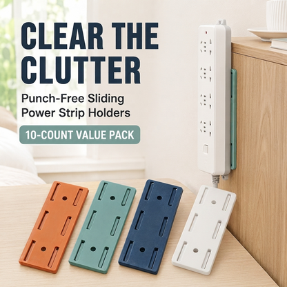 🔌 Self-Adhesive Socket Holder – No-Drill Wall Mount