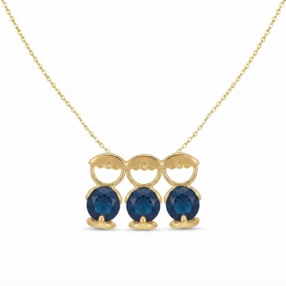 👩‍👧‍👦 Mom and Children Necklace – Meaningful Jewelry for Family Bonding 🌸