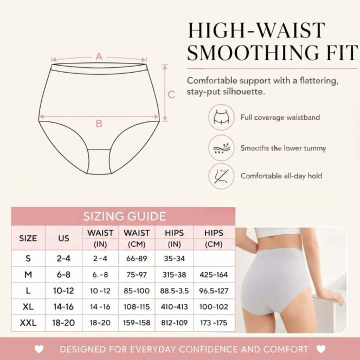 No Show Underwear for Women High Waist