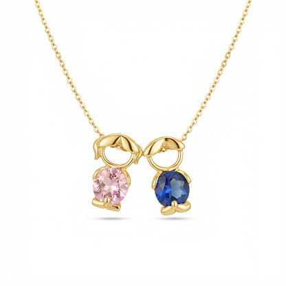 👩‍👧‍👦 Mom and Children Necklace – Meaningful Jewelry for Family Bonding 🌸