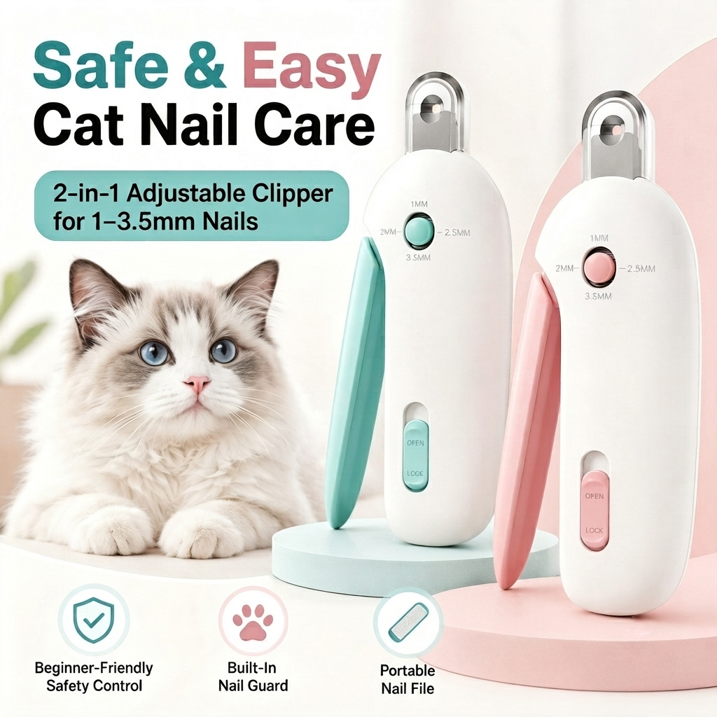 🐾 Purrfect Claw Clipper – Safe Trim for All Cats✂️