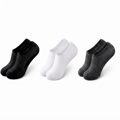 Mesh No-Show Socks – Anti-Slip Heel, Zero-Bulk Comfort