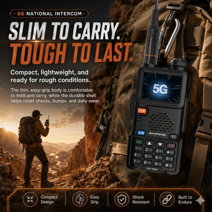 5W UV-5R Dual Band Two Way Ham Radio Transceiver