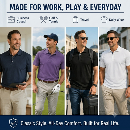 🔥 HOT SALE | 3 PCS Men's Polo Shirts