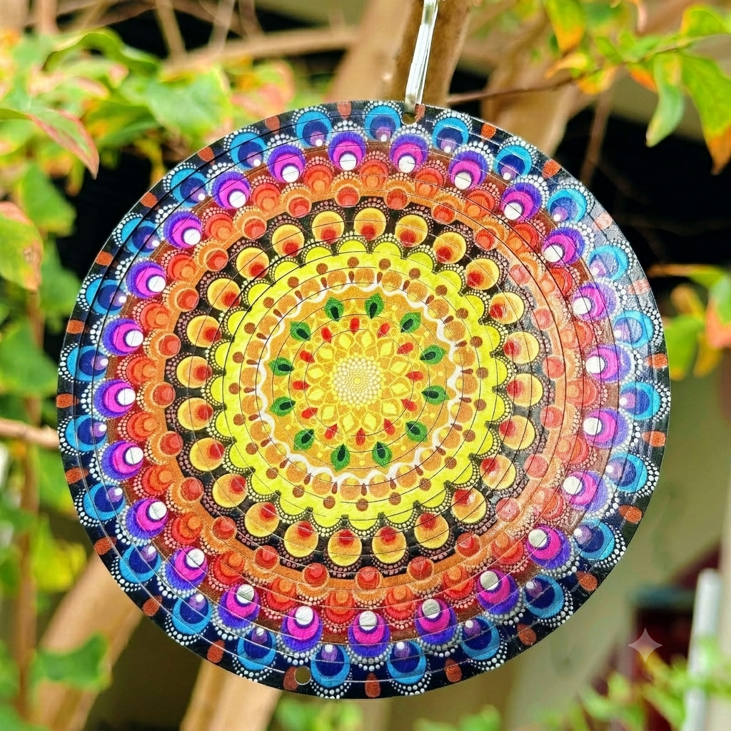 🔥Hot Sale｜Hanging Metal Wind Spinner🦚 Bring Your Garden to Life with Mesmerizing Peacock Magic