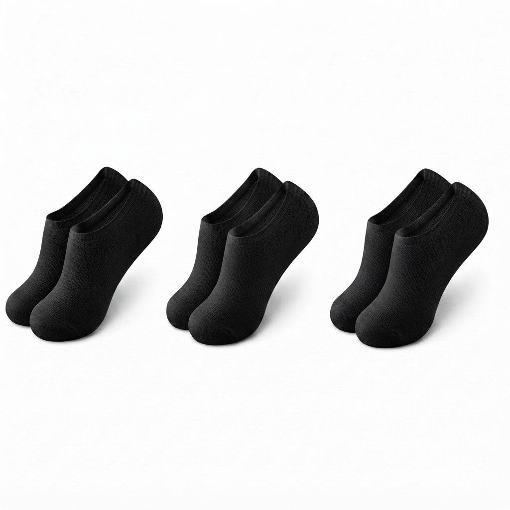 Mesh No-Show Socks – Anti-Slip Heel, Zero-Bulk Comfort