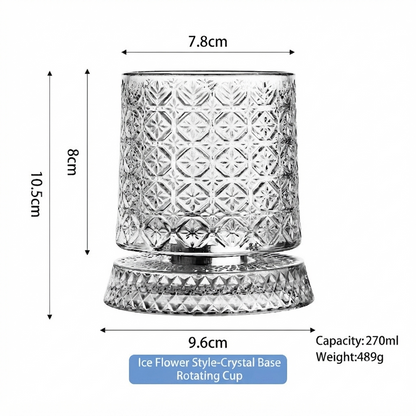 Luxury 360°  Spinning Crystal Barware Cup