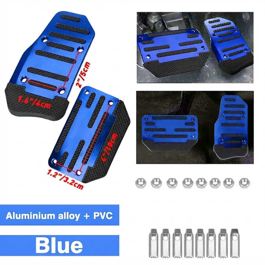 Universal Non-Slip Car Brake & Gas Pedal Cover Set