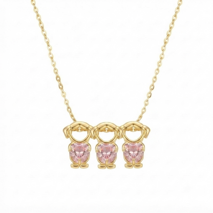 👩‍👧‍👦 Mom and Children Necklace – Meaningful Jewelry for Family Bonding 🌸