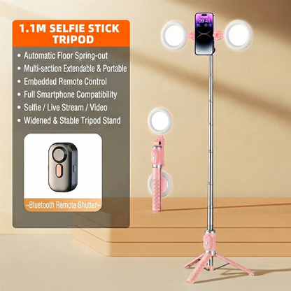 📱 SmartSelfie Stick & Tripod – Wireless Remote, Stable Stand, Creator Kit for iPhone & Android ✈️