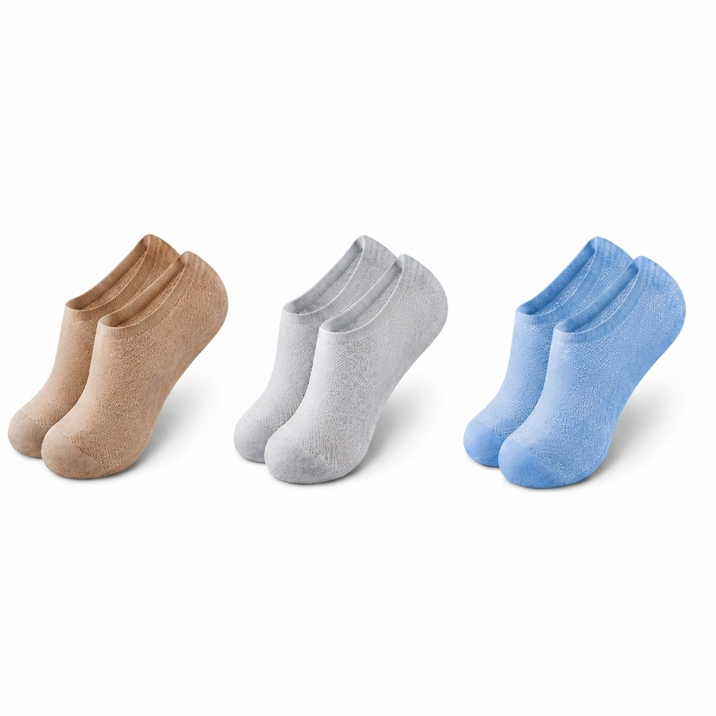 Mesh No-Show Socks – Anti-Slip Heel, Zero-Bulk Comfort