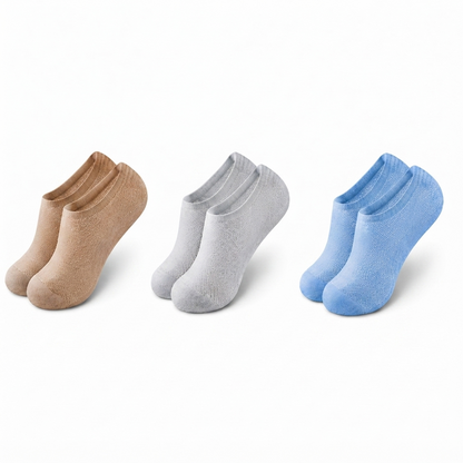 Mesh No-Show Socks – Anti-Slip Heel, Zero-Bulk Comfort