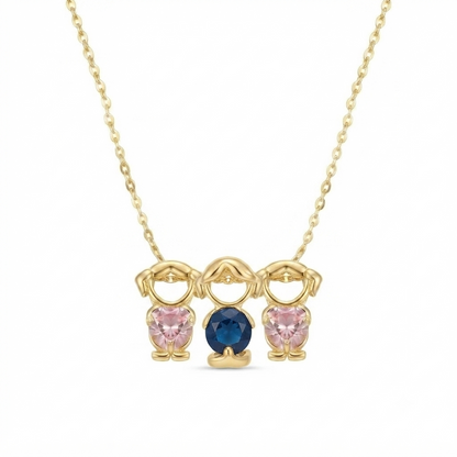 👩‍👧‍👦 Mom and Children Necklace – Meaningful Jewelry for Family Bonding 🌸