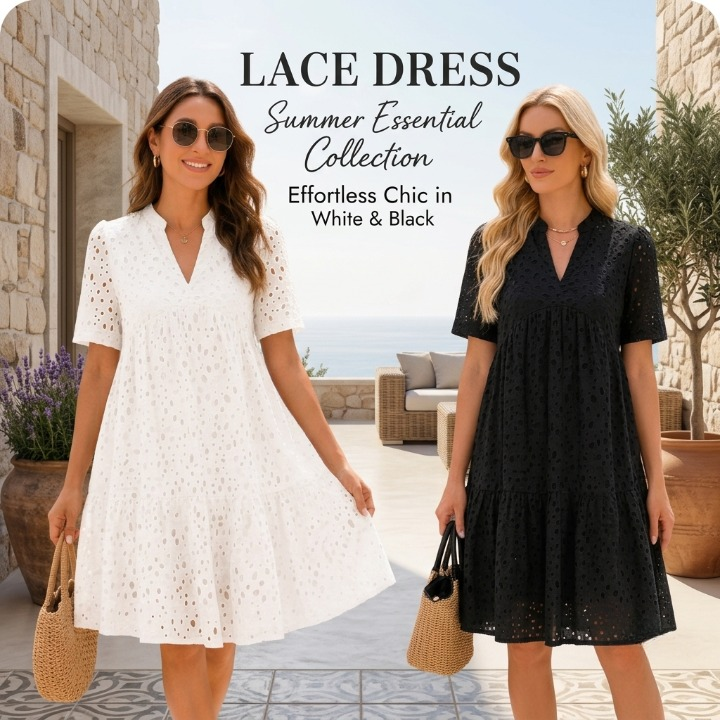 ☀️The Breezy Lace Dress That Solves "The Summer Struggle"