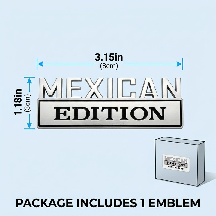 Mexican Heritage Metal Truck Emblem