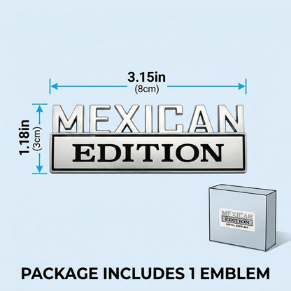 Mexican Heritage Metal Truck Emblem