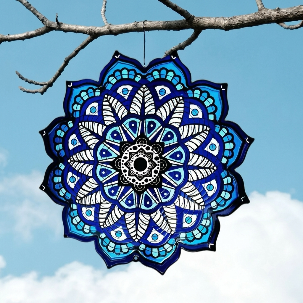 🔥Hot Sale｜Hanging Metal Wind Spinner🦚 Bring Your Garden to Life with Mesmerizing Peacock Magic