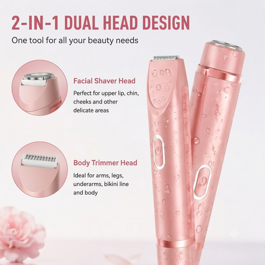 🔥 Best Seller | 2-in-1 Women's Electric Shaver
