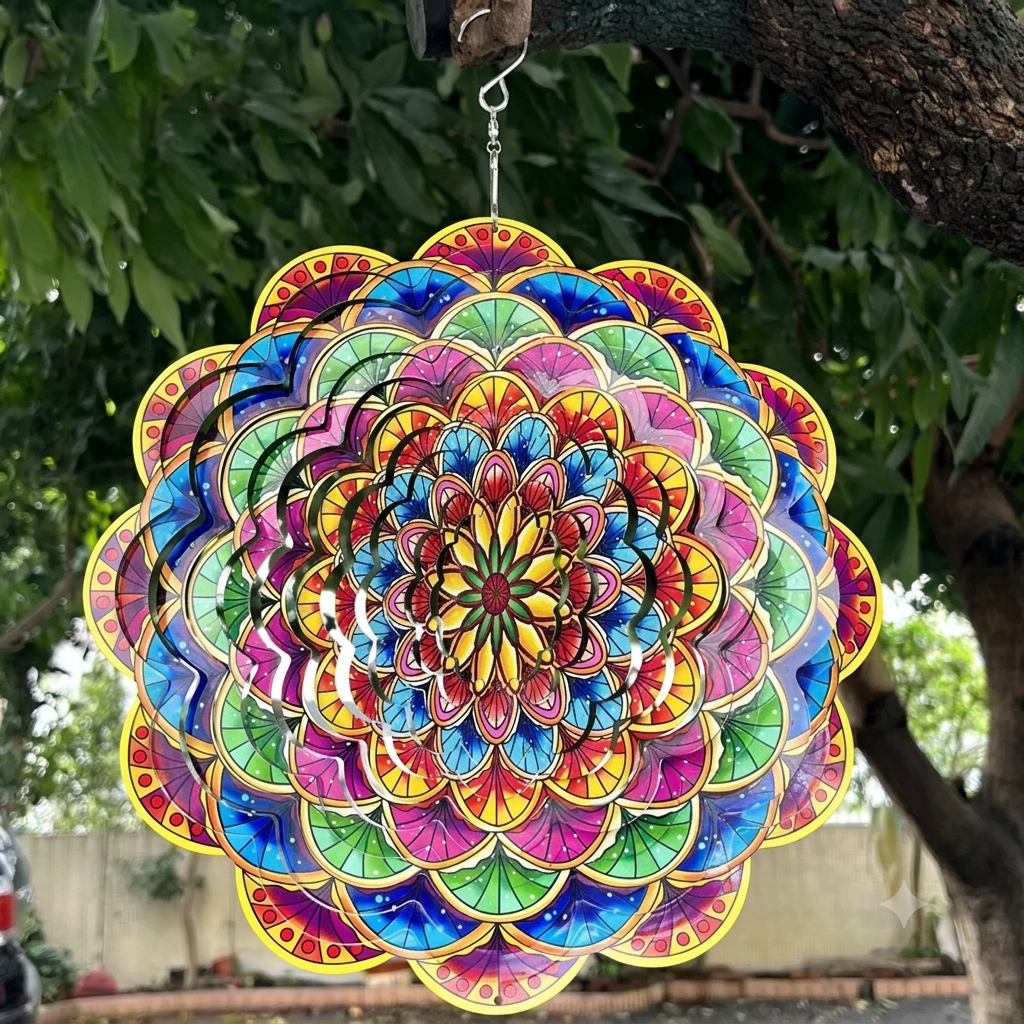 🔥Hot Sale｜Hanging Metal Wind Spinner🦚 Bring Your Garden to Life with Mesmerizing Peacock Magic