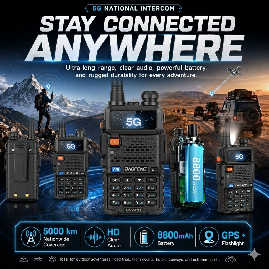 5W UV-5R Dual Band Two Way Ham Radio Transceiver