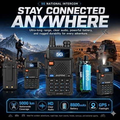 5W UV-5R Dual Band Two Way Ham Radio Transceiver