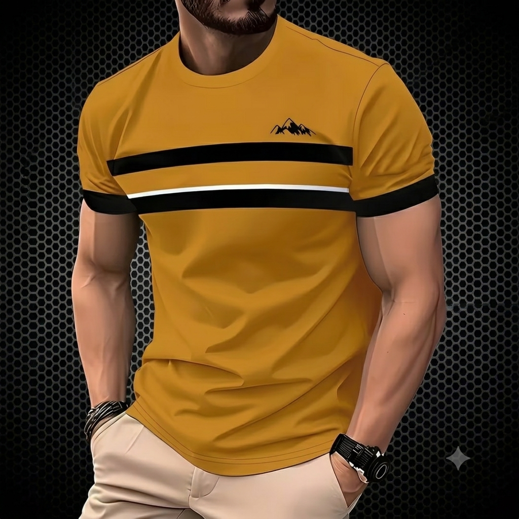 🔥 Summer Sale | 5-Pack Gradient Stripe Men's T-Shirts