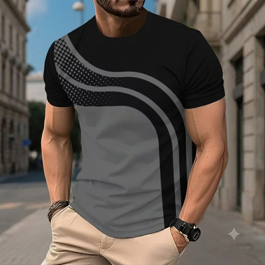 🔥 Summer Sale | 5-Pack Gradient Stripe Men's T-Shirts