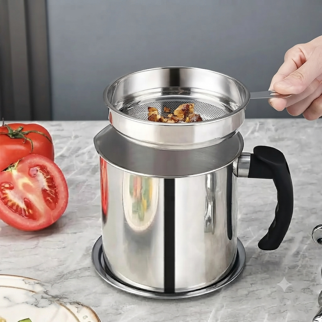 🔥 Hot Sale | Modern Kitchen Oil Dispenser with Tray & Lid
