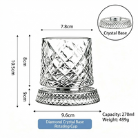 Diamond Spinning Whiskey Glass